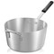 GRIDMANN Tapered Aluminum Sauce Pans with Silicone Handles, NSF Listed Heavy Duty Professional Cookware